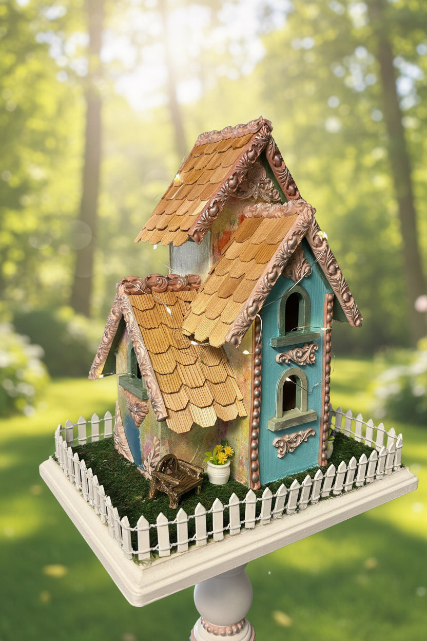 Pedestal bird house