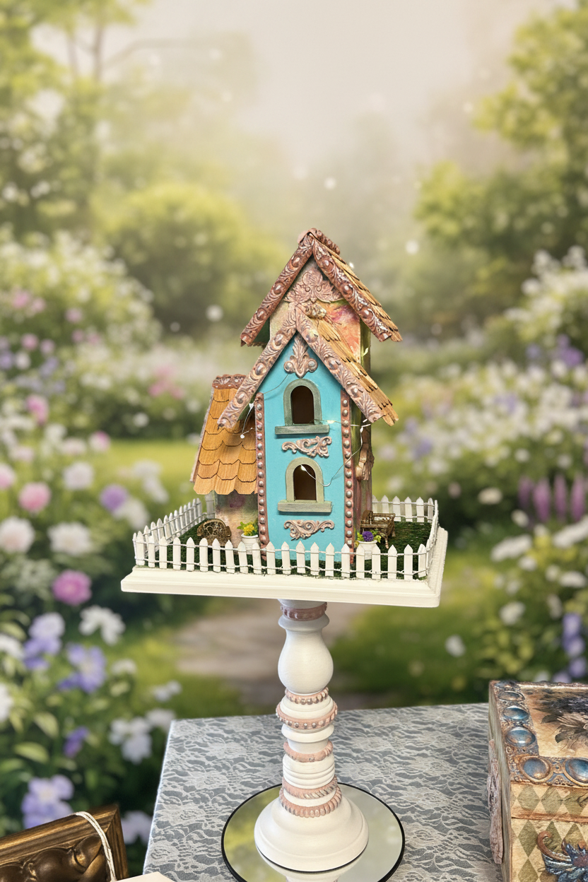 Pedestal bird house